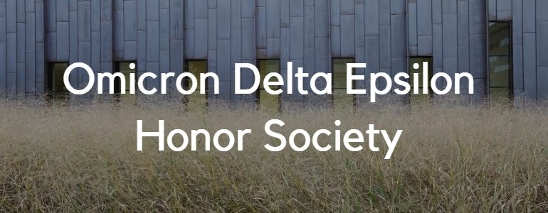 Omicron Delta Epsilon Honor Society